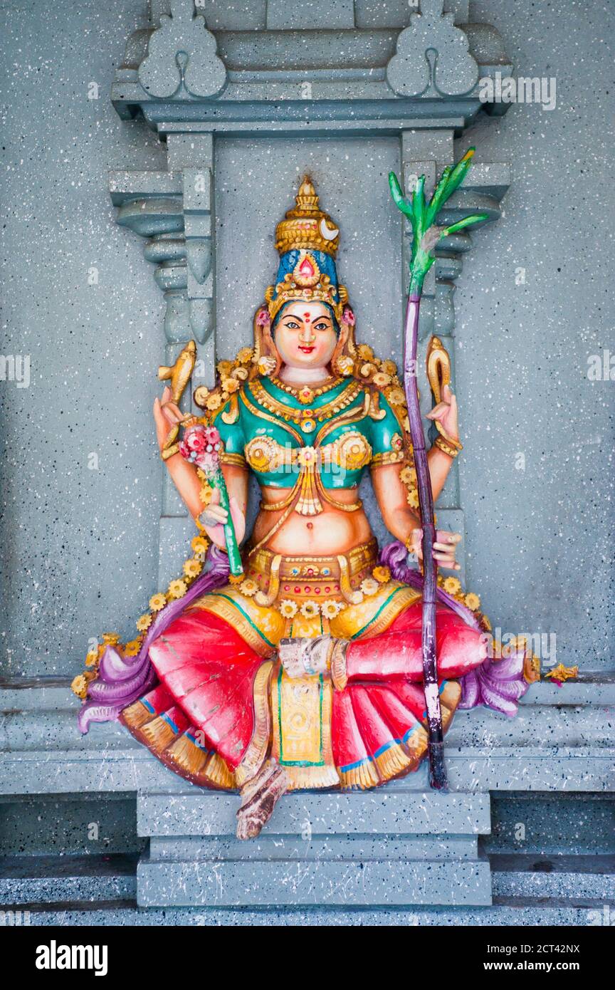 Colourful Hindu God Statue at a Hindu Temple in George Town ...