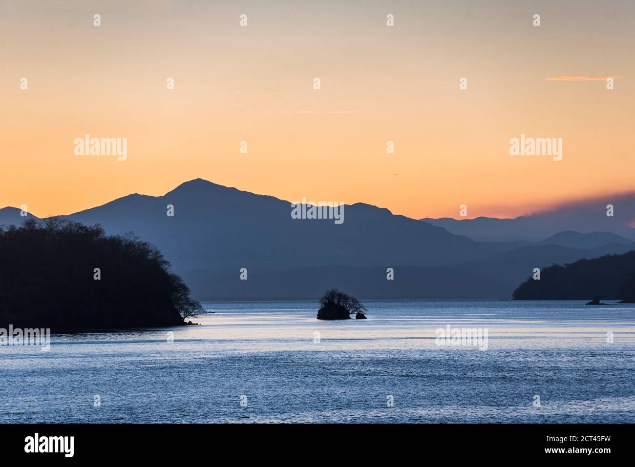 Nicoya Peninsula at sunrise, Costa Rica, Central America Stock Photo