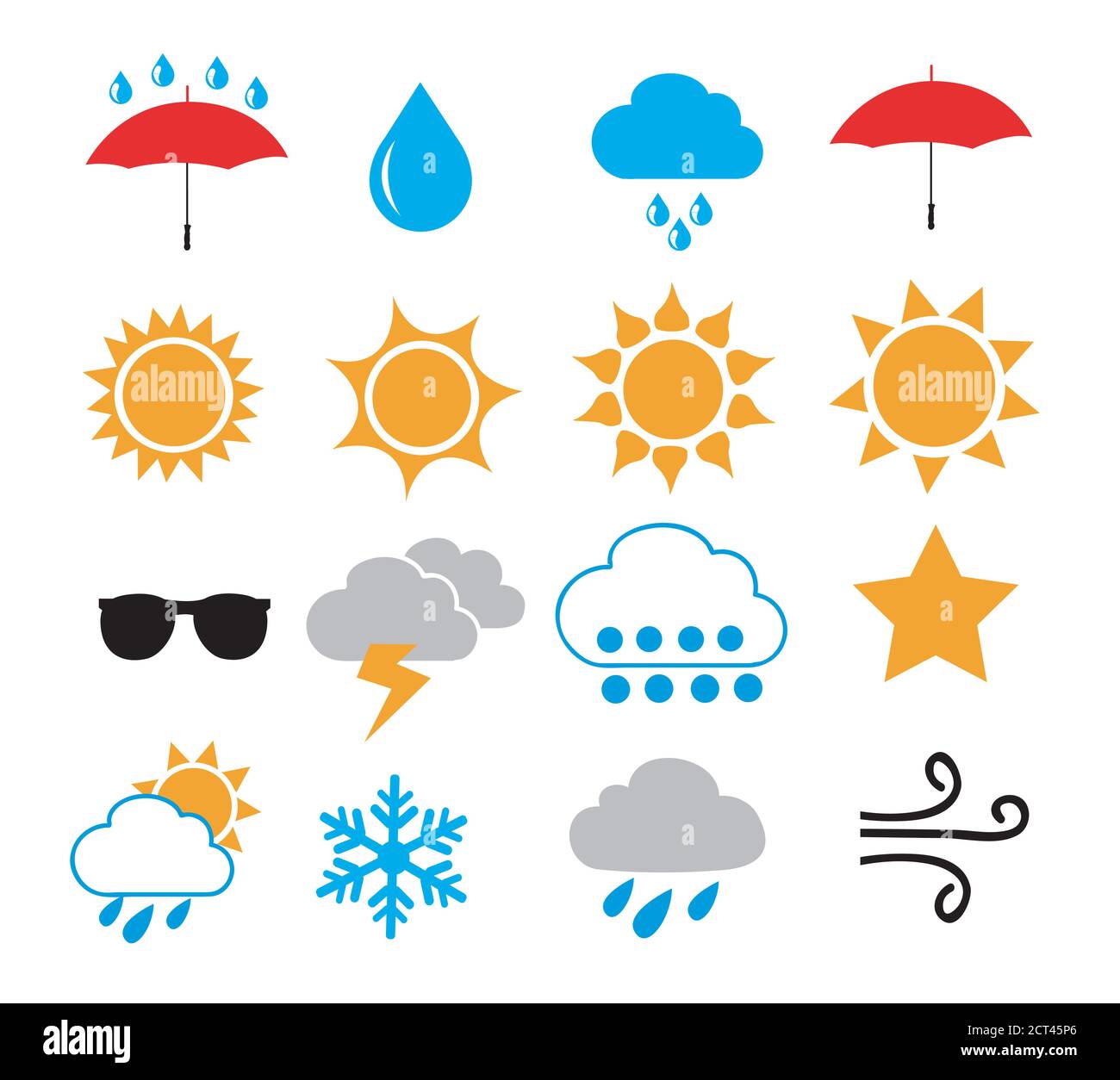 weather icons vector illustration Stock Vector Image & Art - Alamy