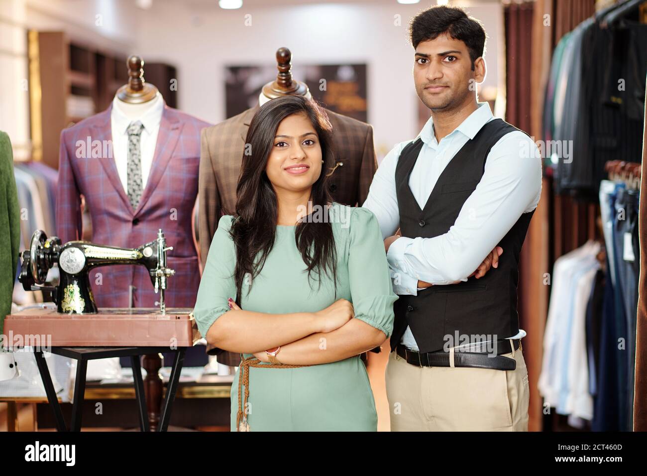 Modern atelier owners Stock Photo