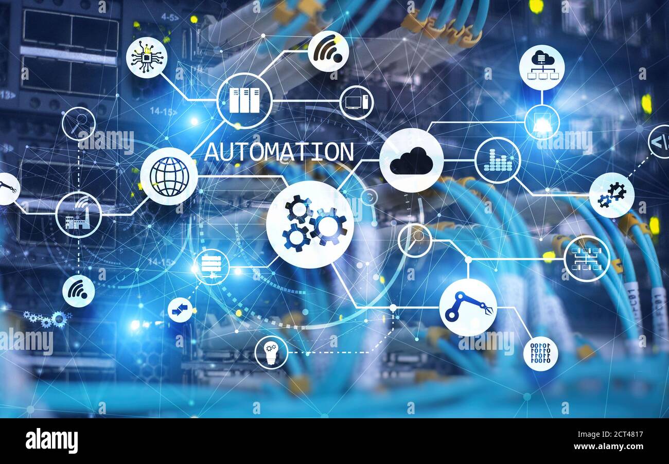 Automation Software Technology Process System Business concept 2021 ...