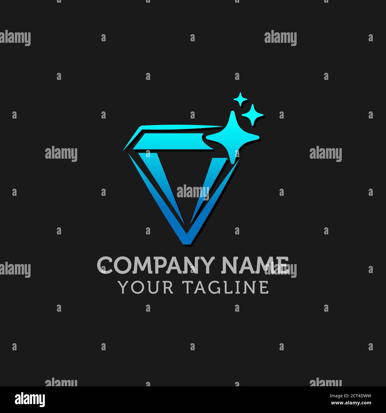 Diamond abstract logo, symbol, icon,graphic,vector. Stock Vector