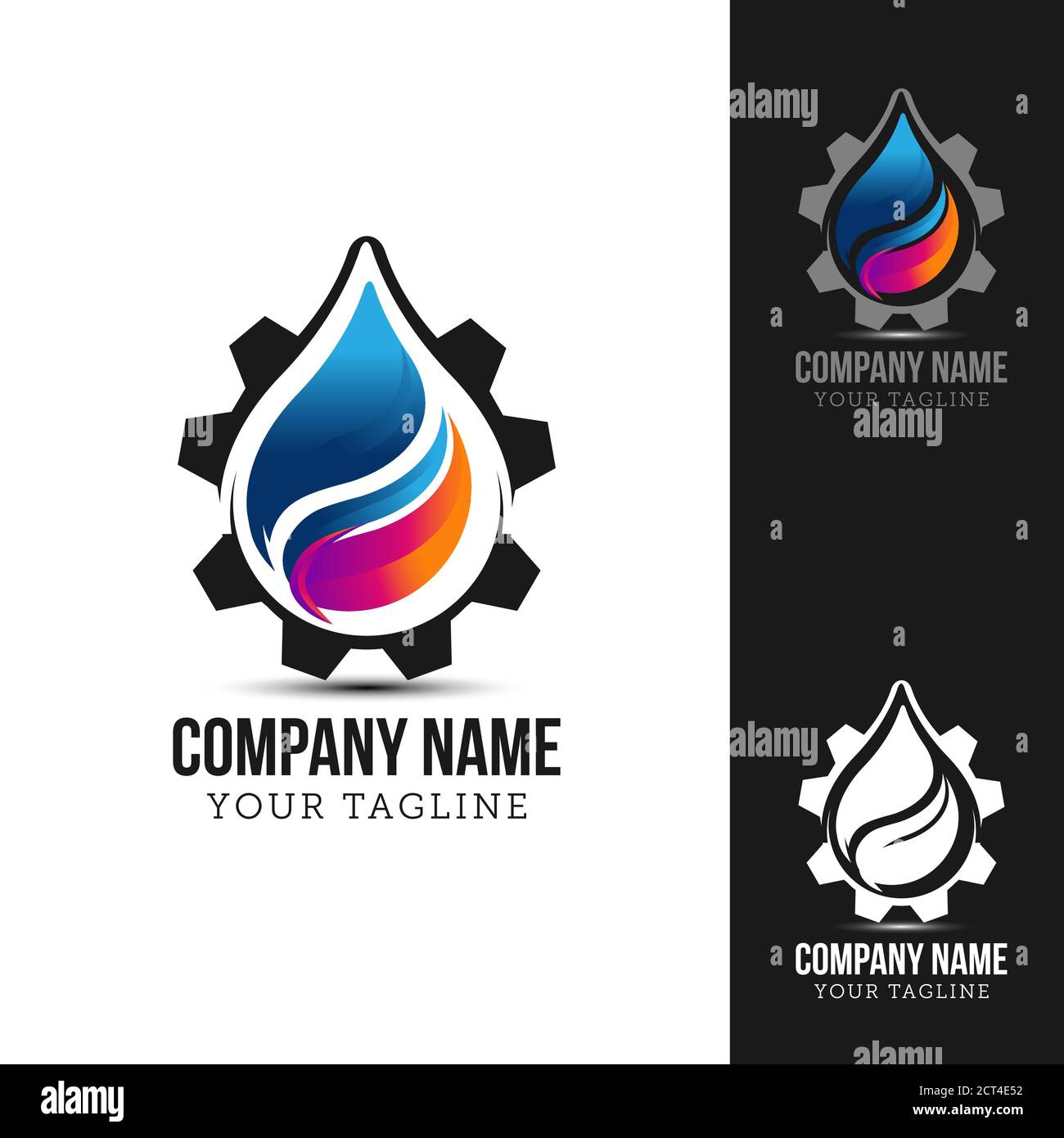 Gas and Oil Logo Template Design, Symbol, Icon.EPS 10 Stock Vector