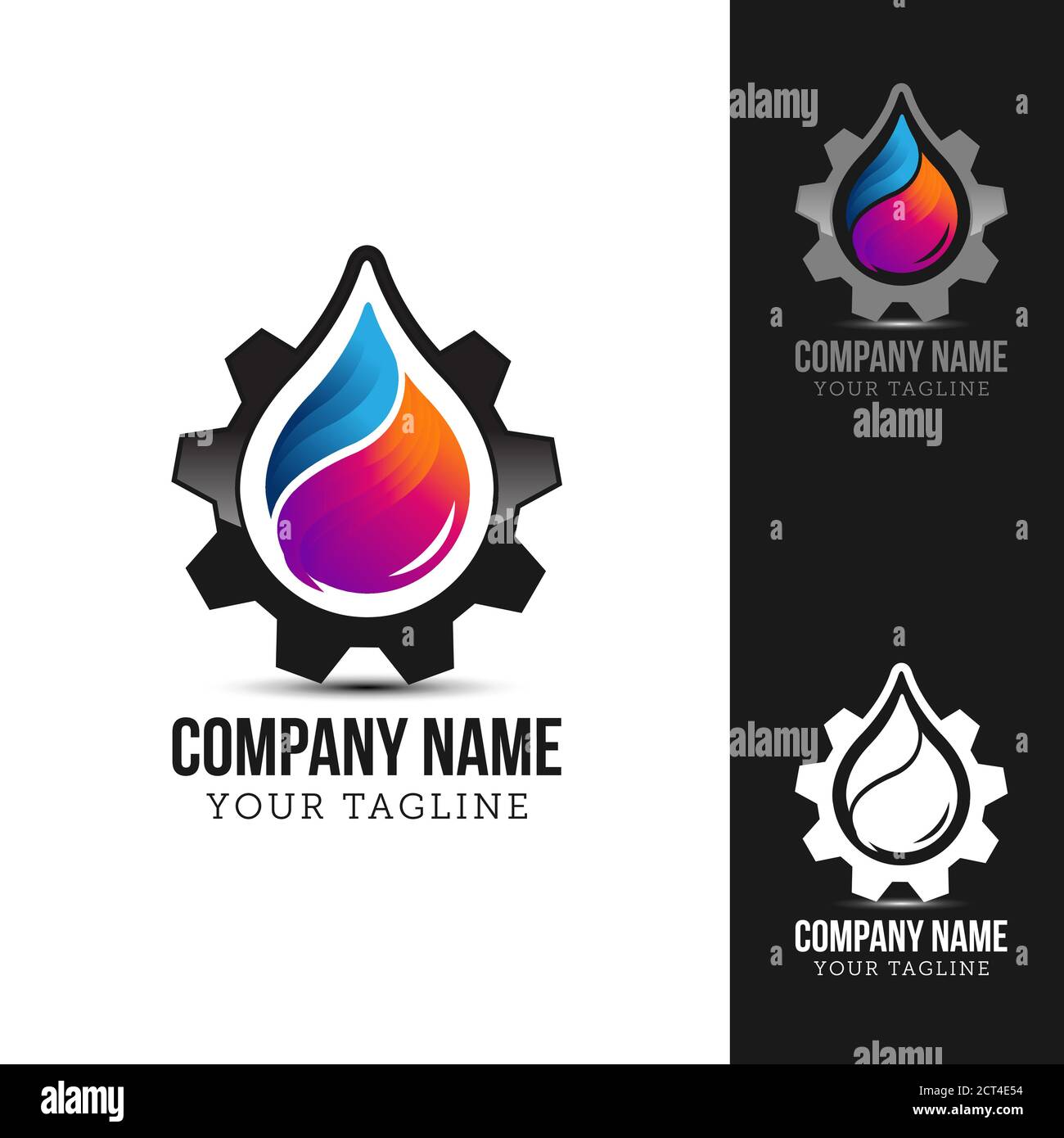 Gas and Oil Logo Template Design, Symbol, Icon.EPS 10 Stock Vector