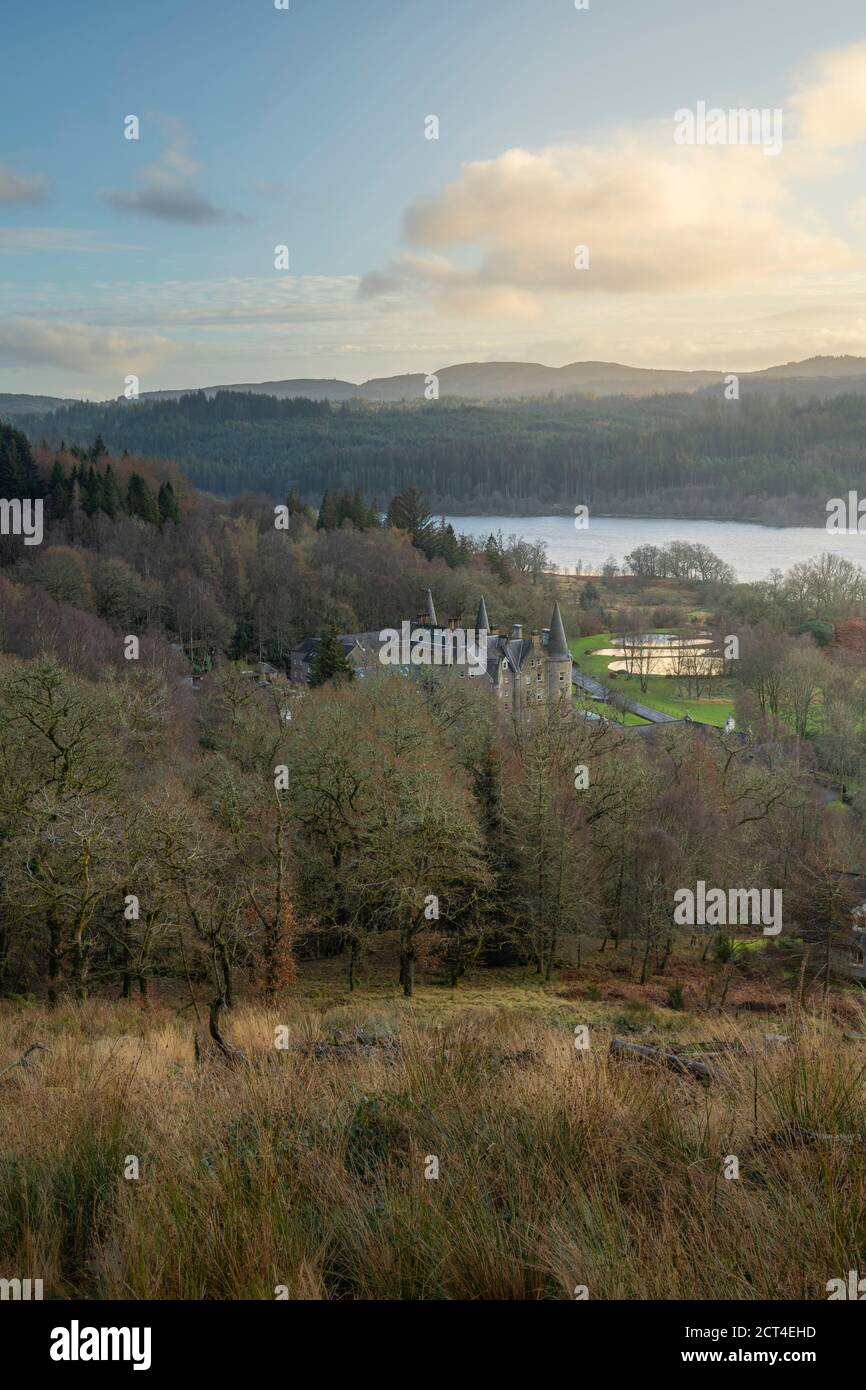 Tigh Mor Trossachs, Loch Lomond and the Trossachs National Park, Scottish Highlands, Scotland, United Kingdom, Europe Stock Photo