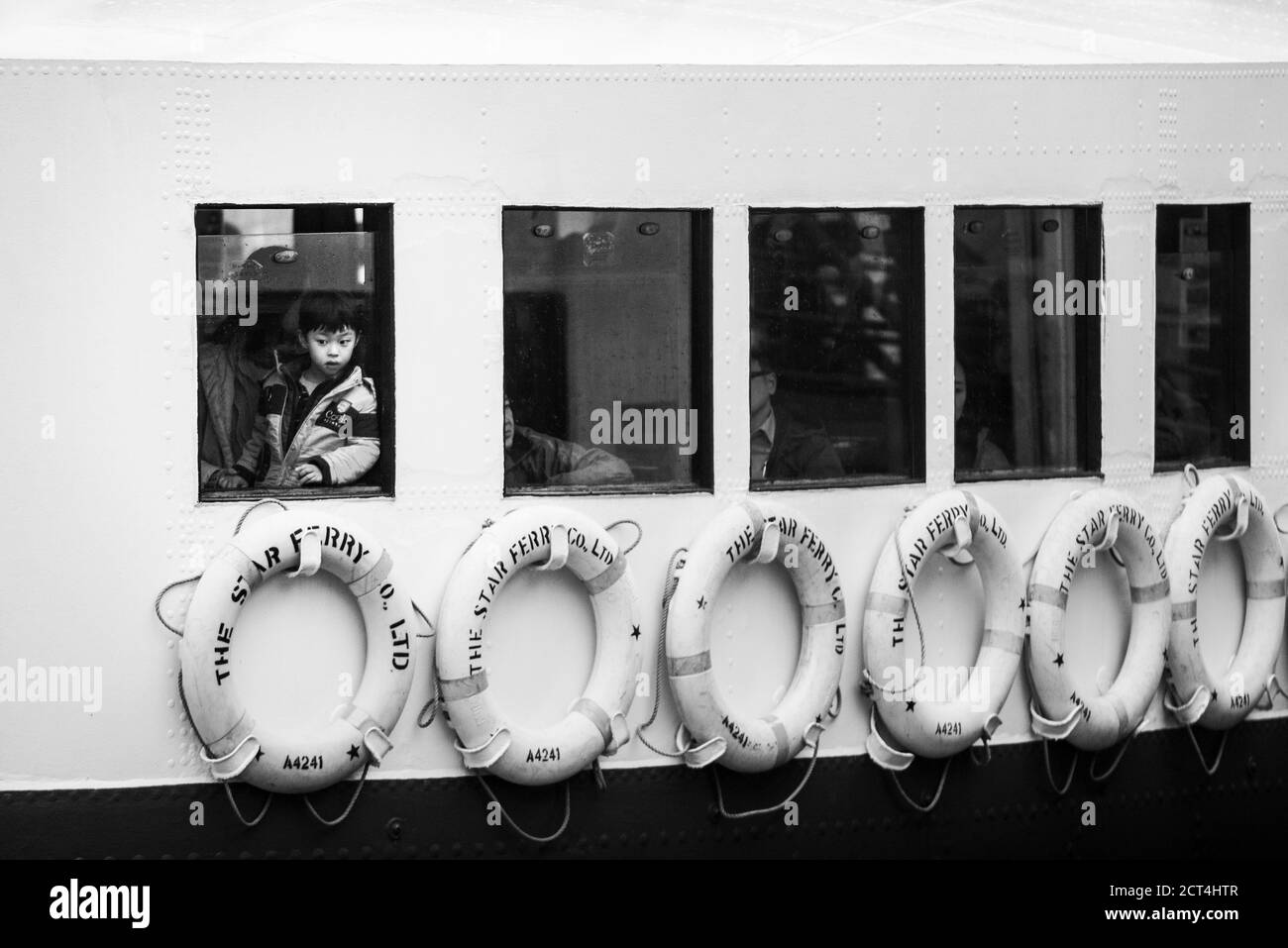 Star ferries hong kong Black and White Stock Photos & Images - Alamy