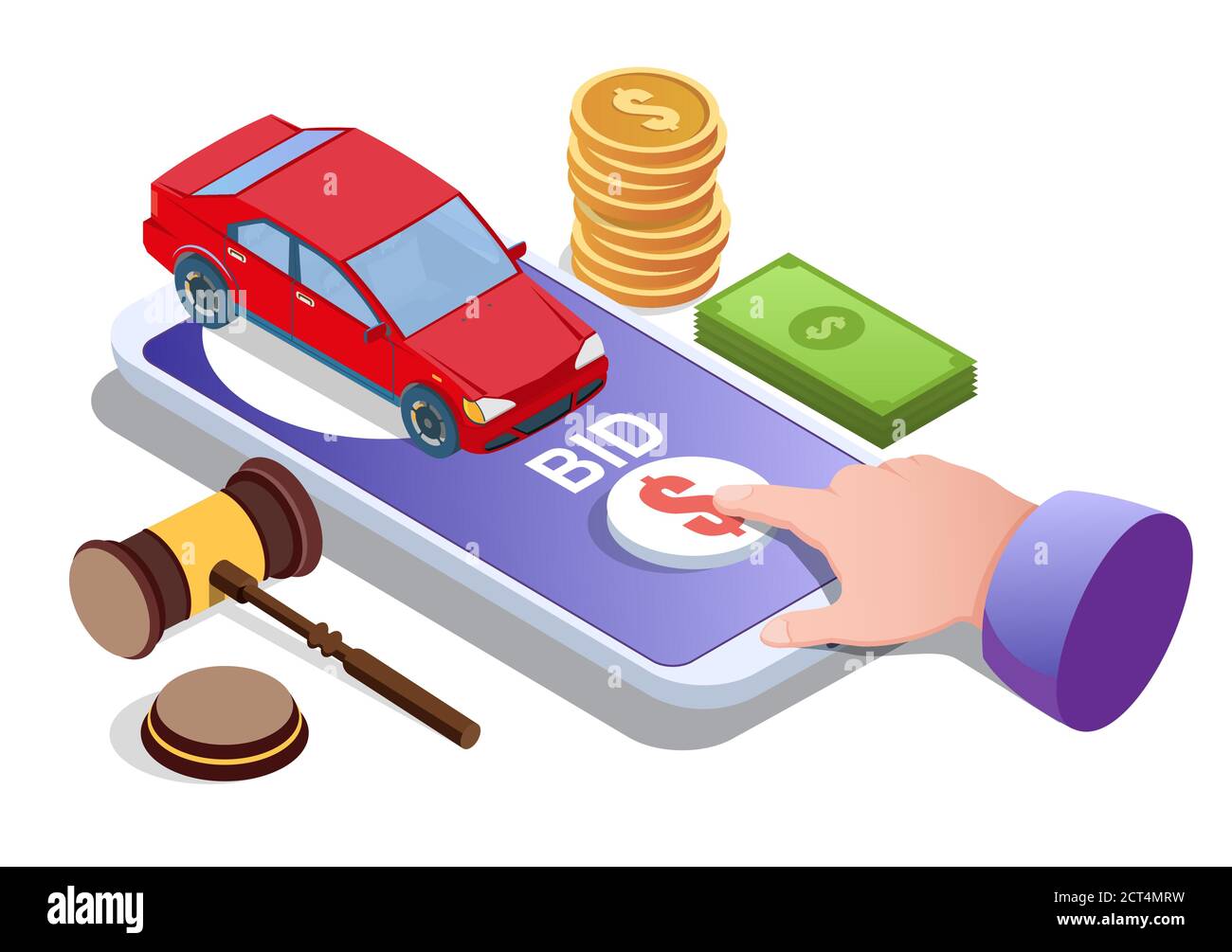 Car auction online vector concept for web banner, website page Stock Vector  Image & Art - Alamy