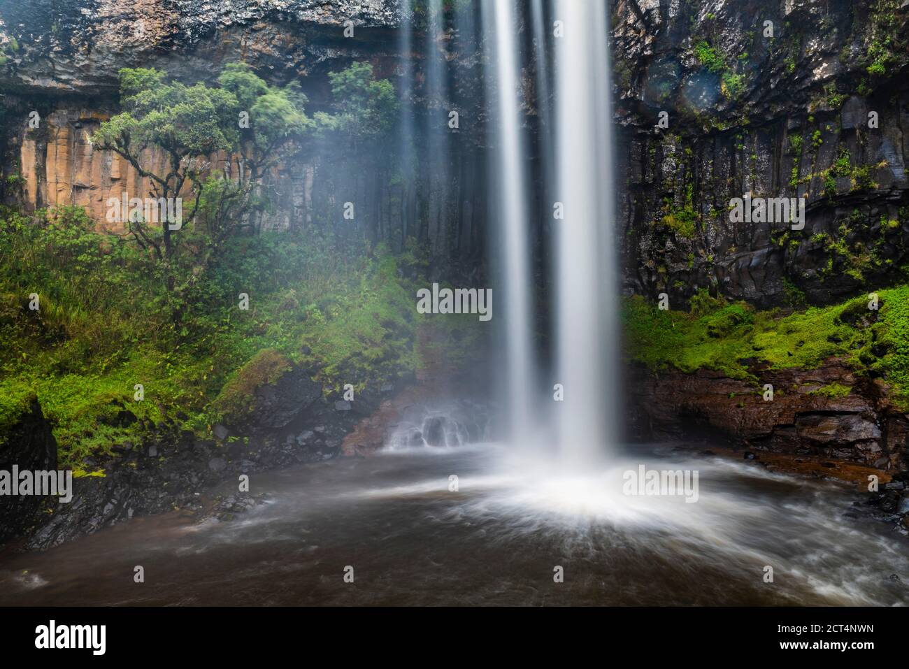Chania Waterfall in Aberdare National Park, Kenya Stock Photo