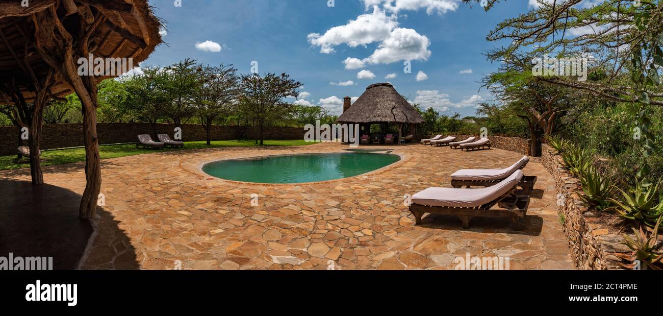 El Karama Eco Lodge, Laikipia County, Kenya Stock Photo