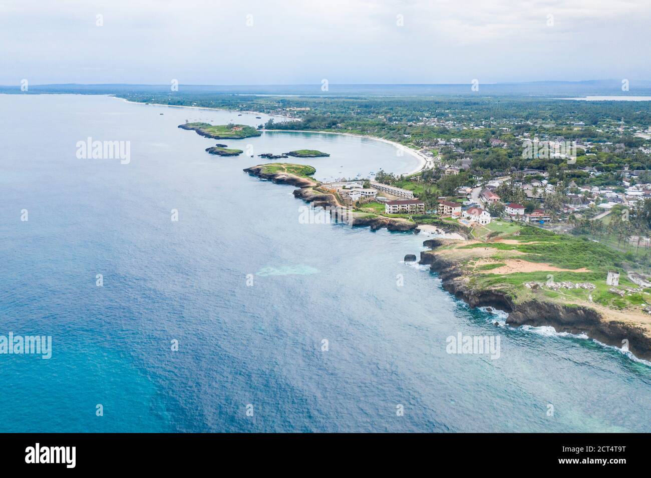 Watamu, Kilifi County, Kenya drone Stock Photo