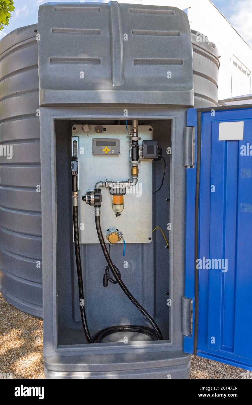 Diesel Fuel Pump With Filter at Reservoir Stock Photo Alamy
