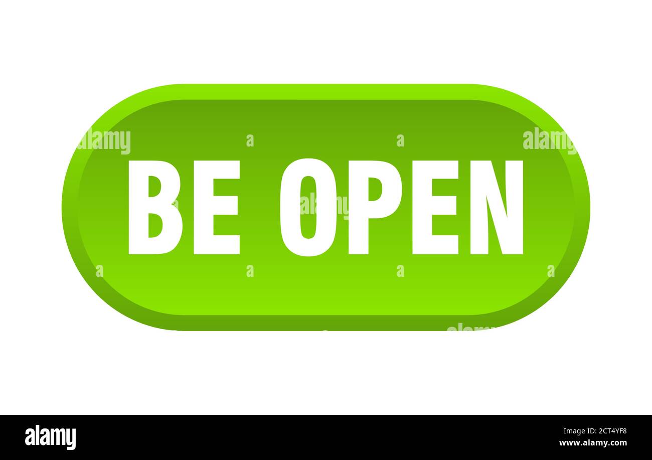 be open button. rounded sign isolated on white background Stock Vector ...