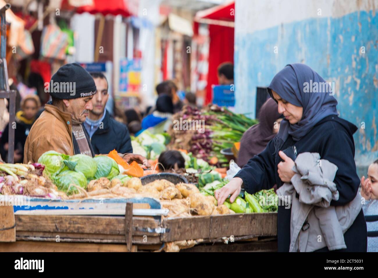 Casablanca, Morocco 09/10/2019 one of the main street in the city