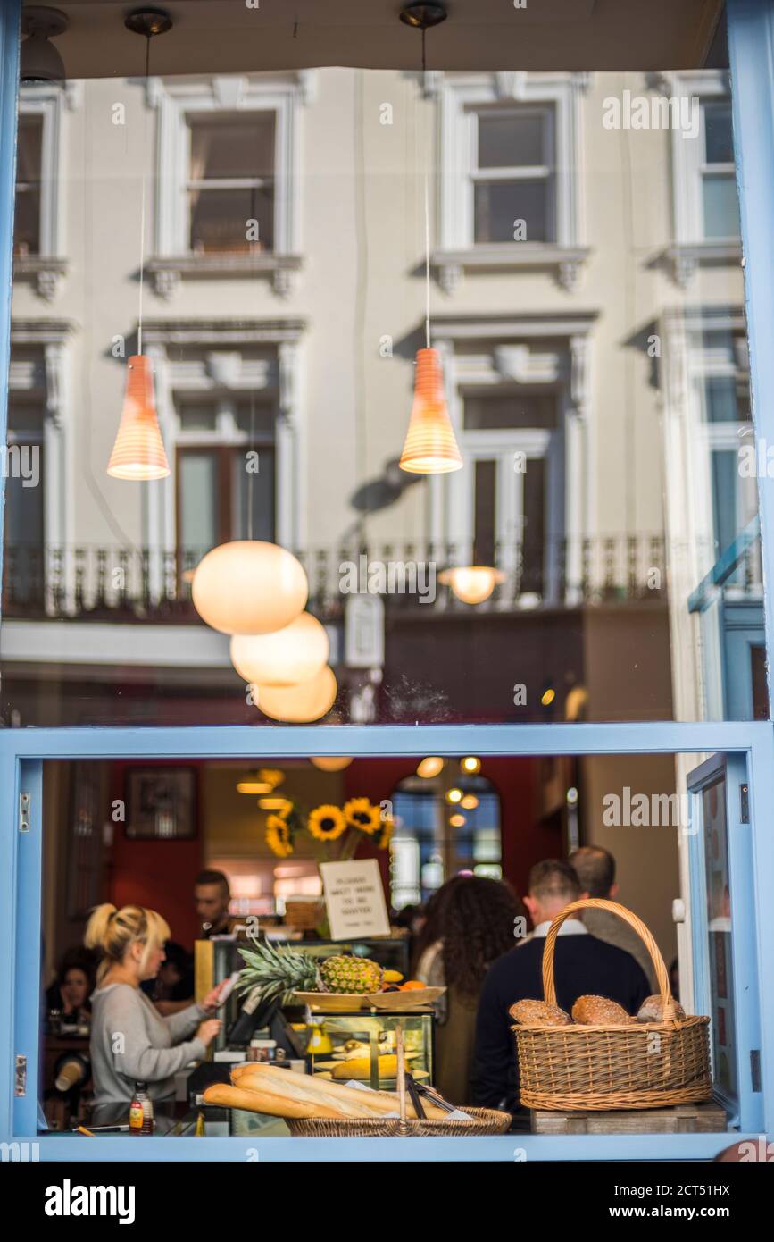 Cafe at Primrose Hill in Chalk Farm, London Borough of Camden, London