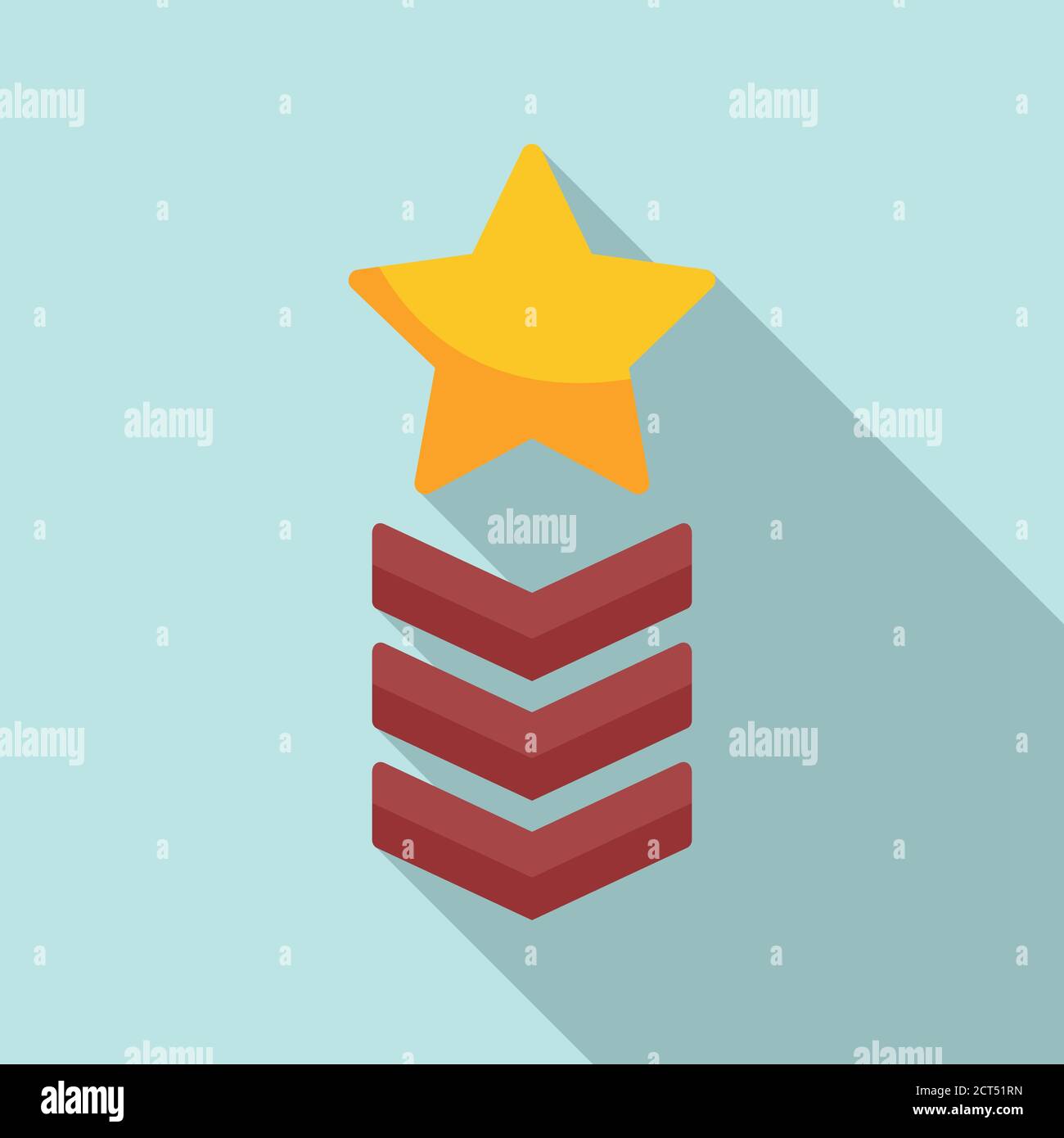 Star reputation icon. Flat illustration of star reputation vector icon ...
