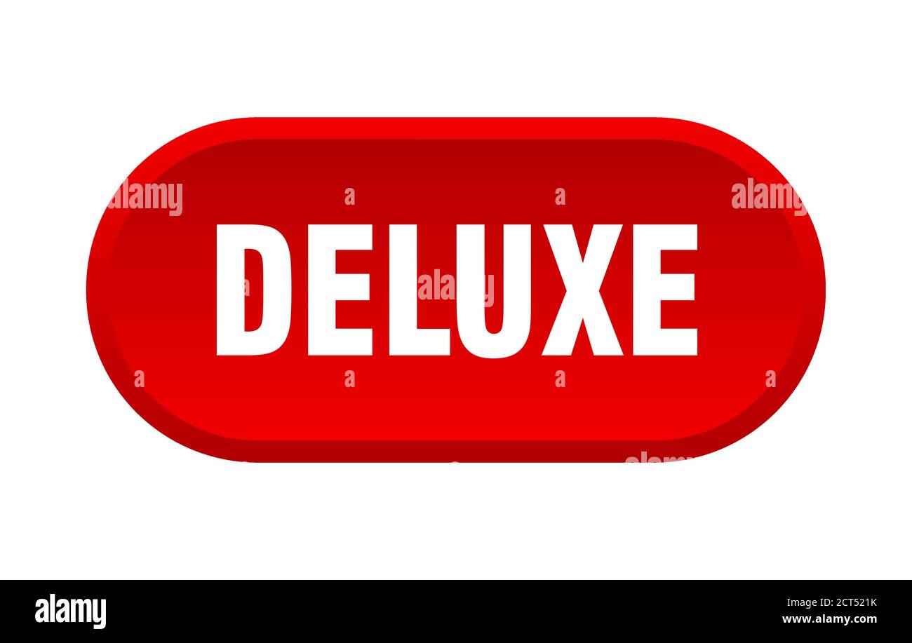 deluxe button. rounded sign isolated on white background Stock Vector ...