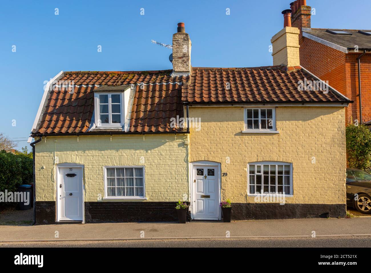 Historic listed buildings 77 and 79 Cumberland Street, Woodbridge