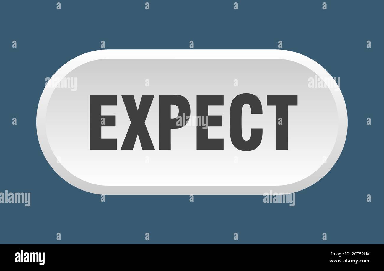 expect button. rounded sign isolated on white background Stock Vector ...