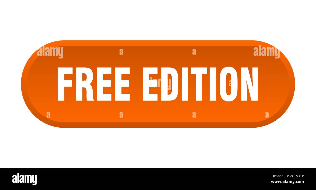 free edition button. rounded sign isolated on white background Stock ...