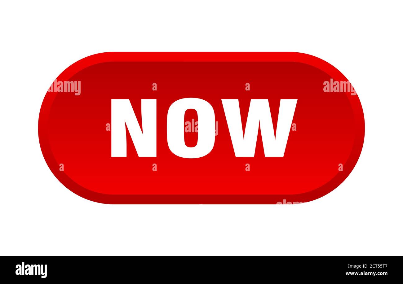 now button. rounded sign isolated on white background Stock Vector ...