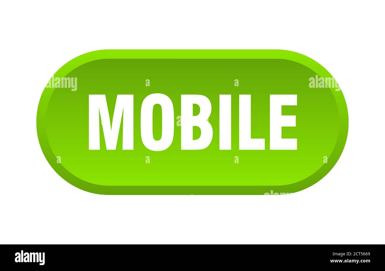mobile button. rounded sign isolated on white background Stock Vector