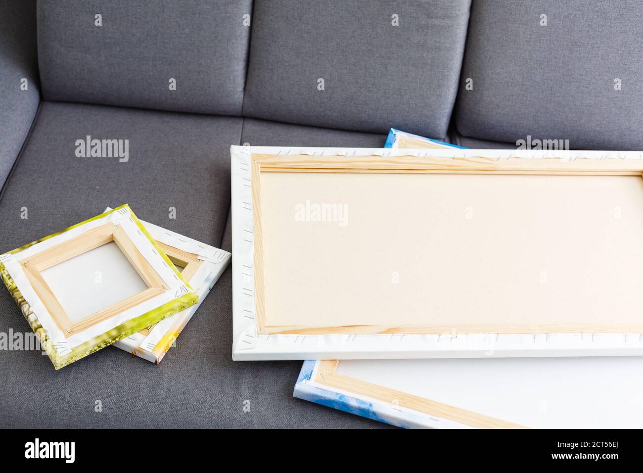 Canvas print. Photo with gallery wrap method of canvas stretching on