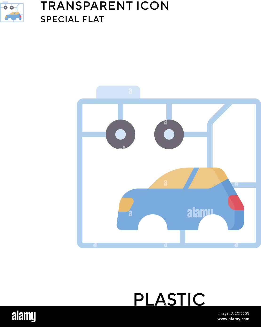 Plastic vector icon. Flat style illustration. EPS 10 vector Stock ...