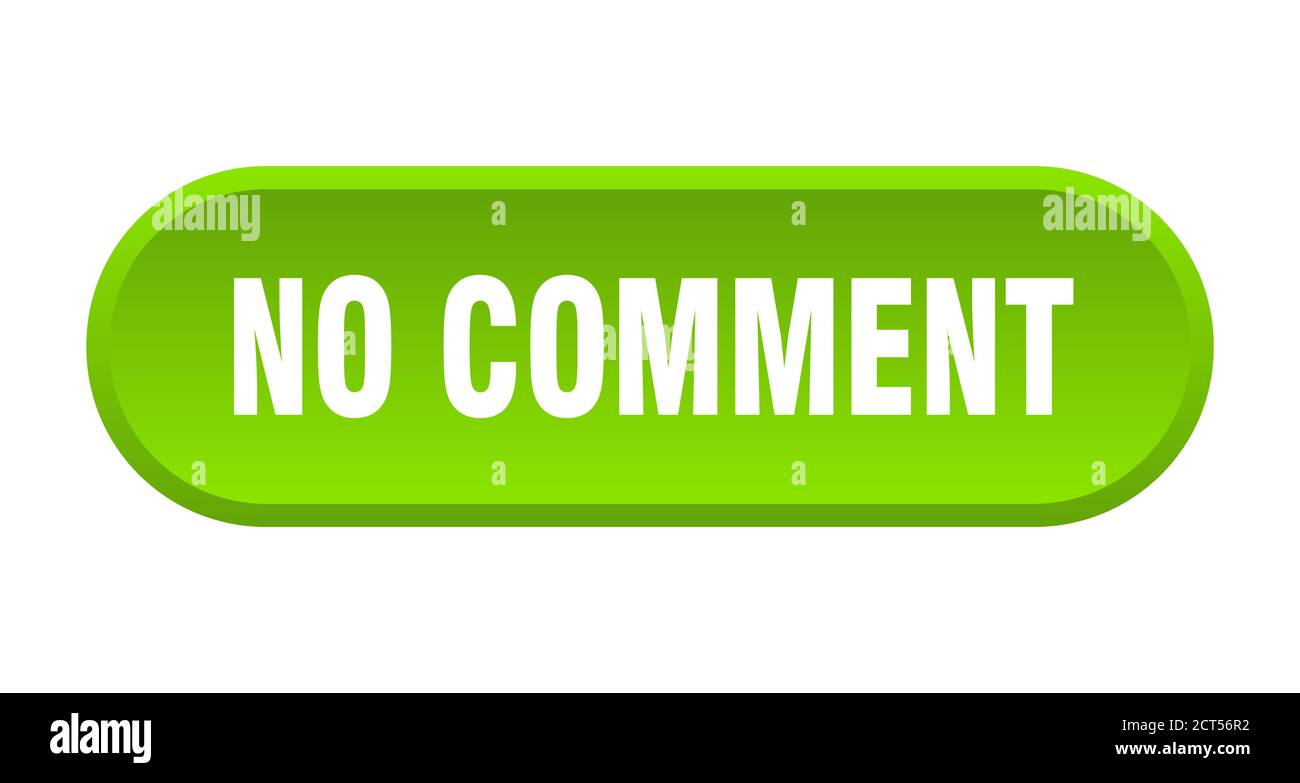 no comment button. rounded sign isolated on white background Stock Vector