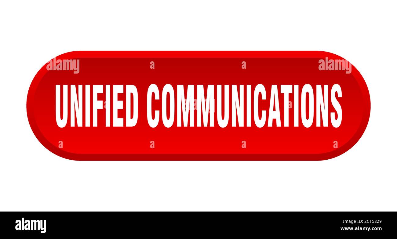 Unify Sign unified communications button. rounded sign isolated on white ...