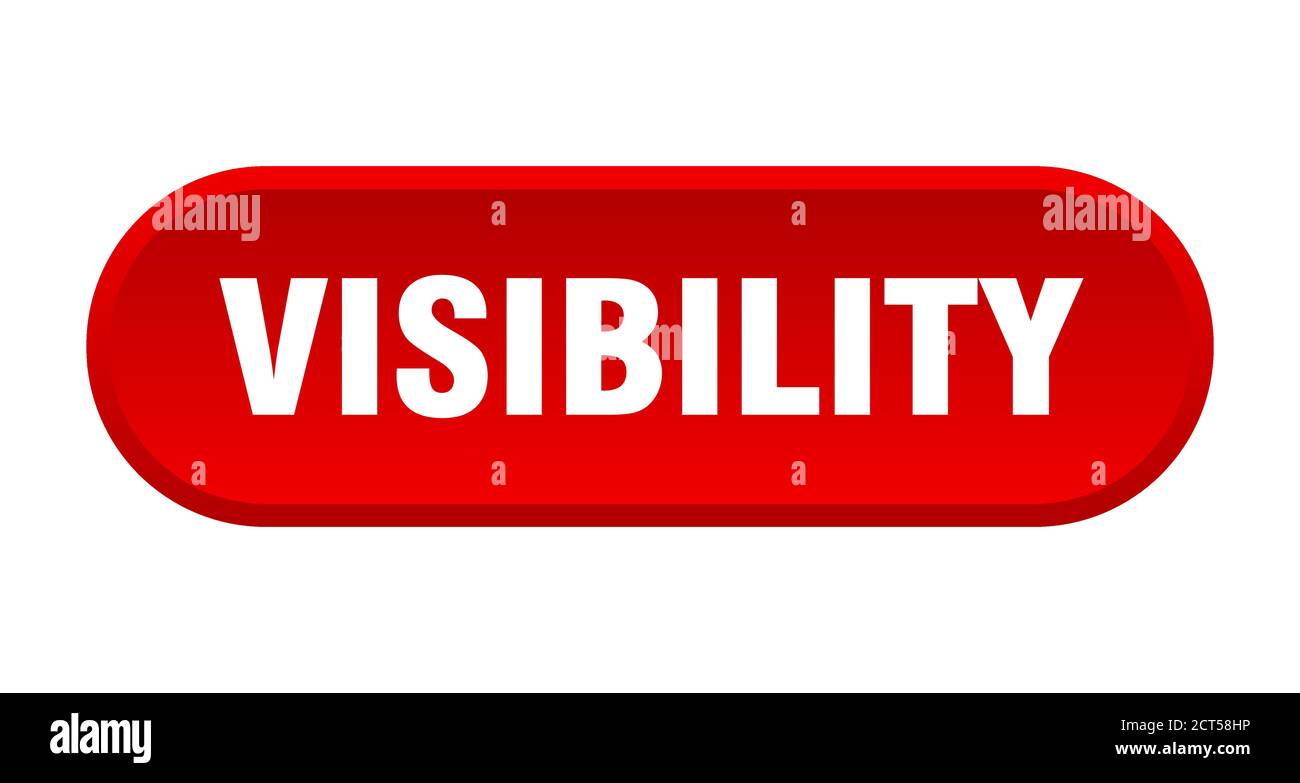 visibility button. rounded sign isolated on white background Stock