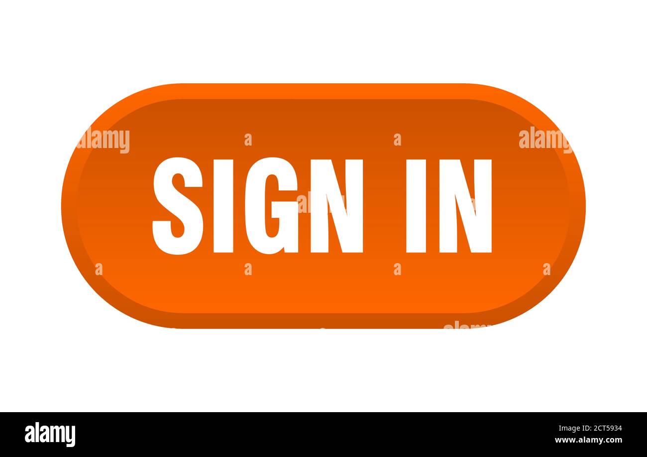 sign in button. rounded sign isolated on white background Stock Vector ...