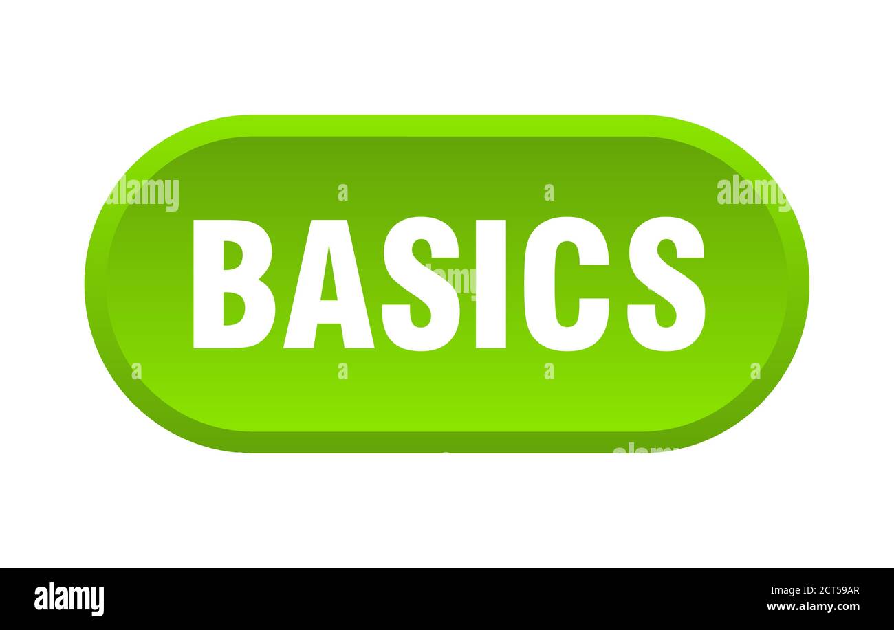 basics button. rounded sign isolated on white background Stock Vector ...