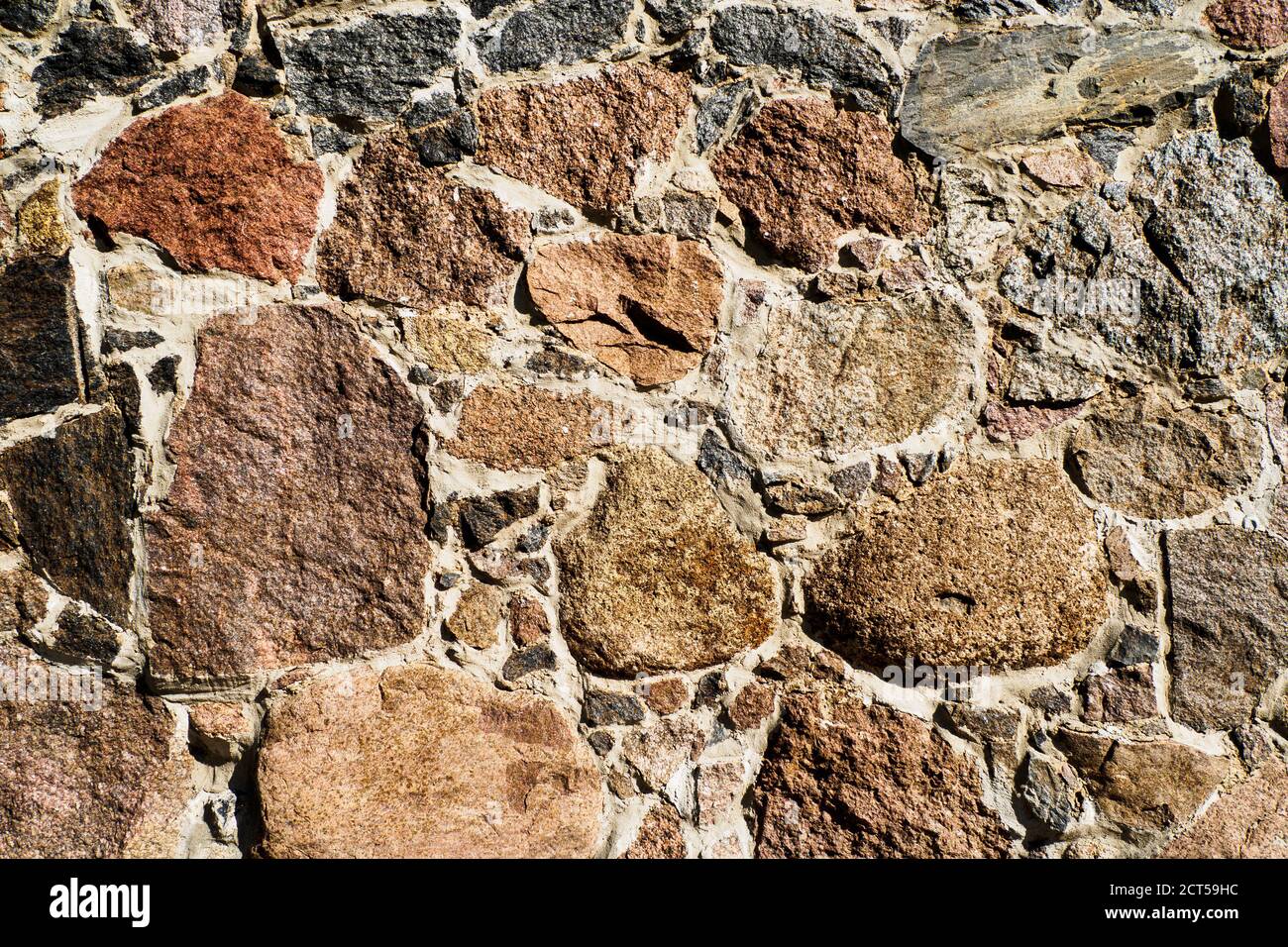 Part of a Stone Wall. Old Castle Stone Wall Texture Background Stock ...