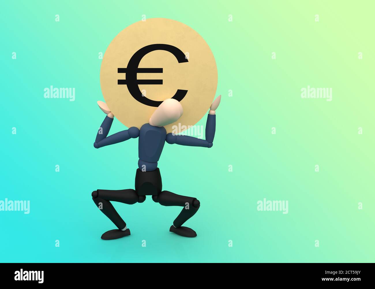Euro sign gold 3d hi-res stock photography and images - Alamy
