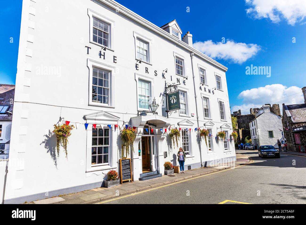 The Erskine Arms, Conwy, North Wales, UK, coaching inn, building, pub, bar