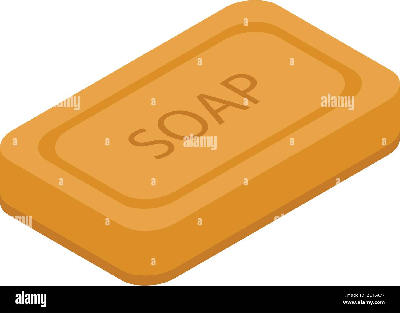 Washcloth soap icon, isometric style Stock Vector