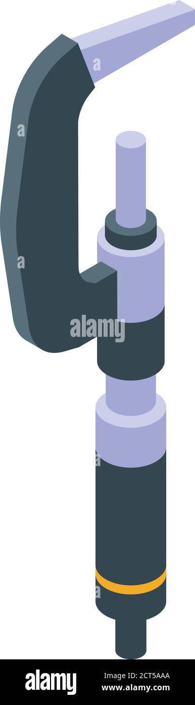 Construction micrometer icon, isometric style Stock Vector
