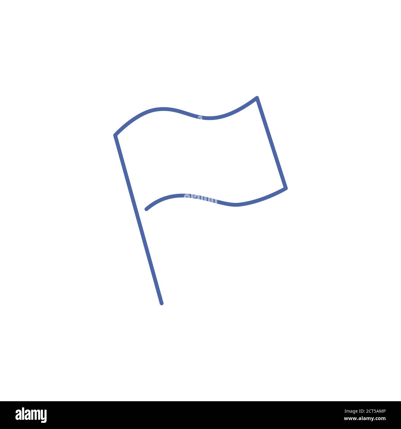 Line flag icon. Stock vector illustration isolated on white background ...