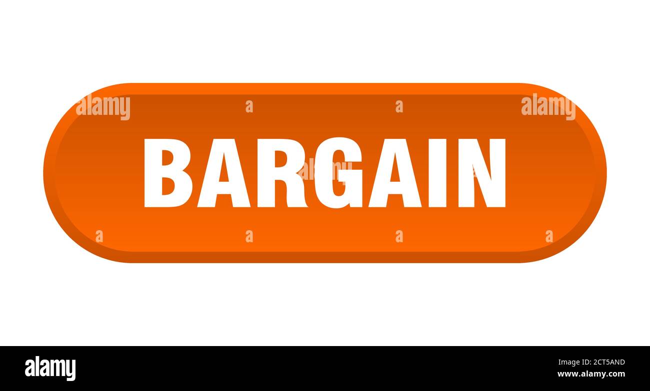bargain button. rounded sign isolated on white background Stock Vector ...