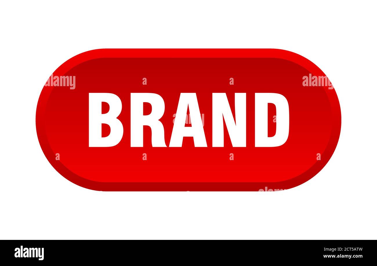 brand button. rounded sign isolated on white background Stock Vector ...