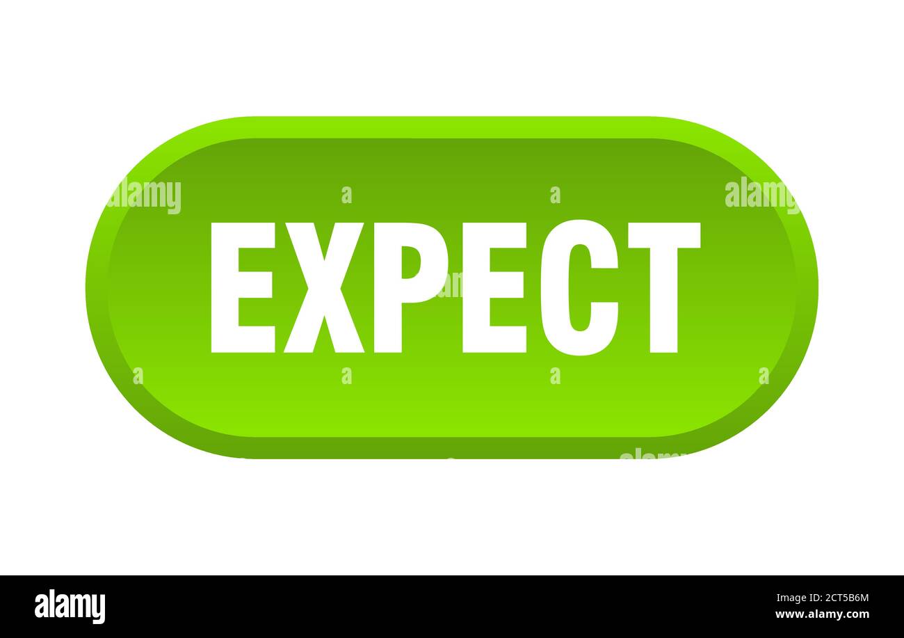 expect button. rounded sign isolated on white background Stock Vector ...