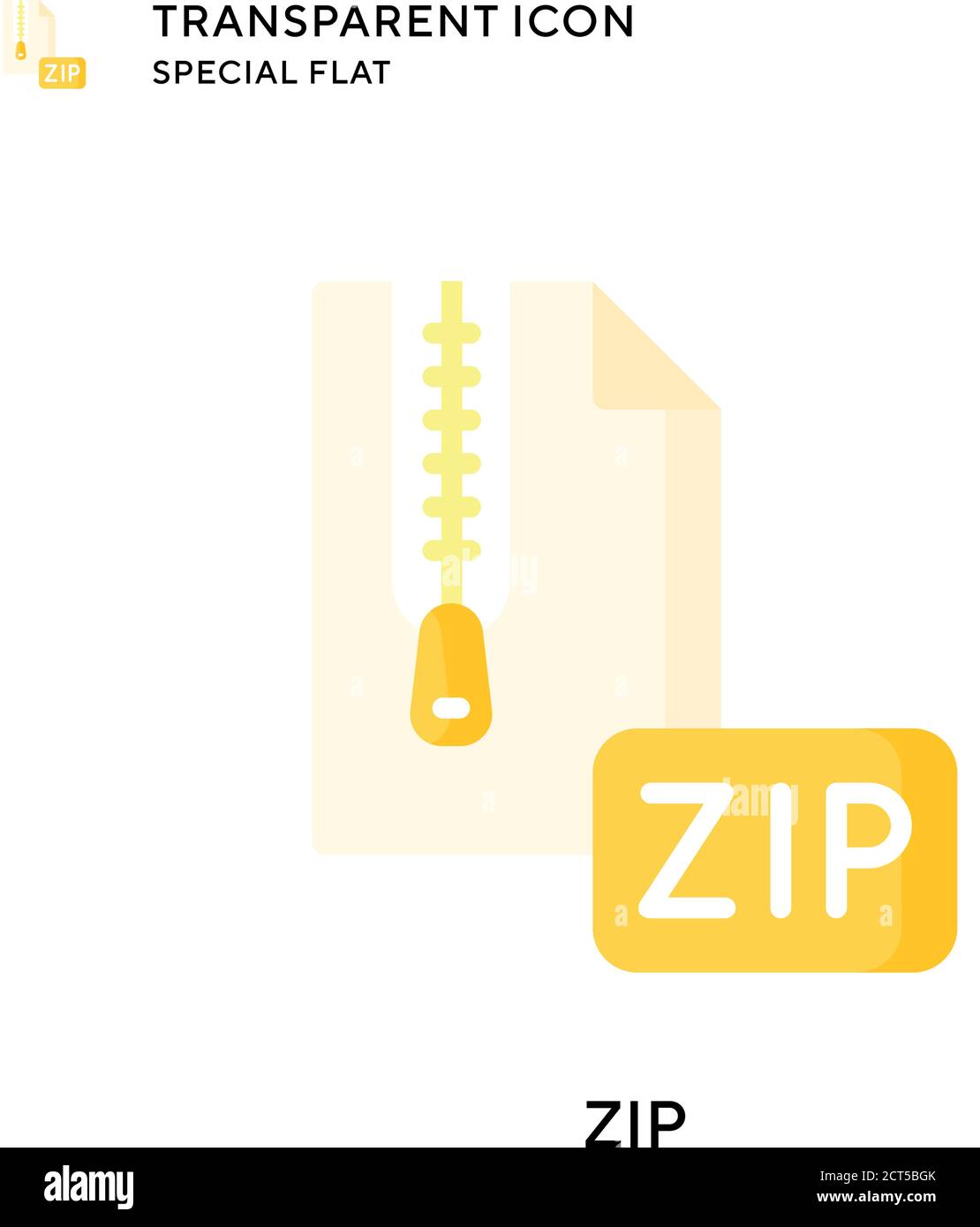 Zip vector icon. Flat style illustration. EPS 10 vector Stock Vector ...