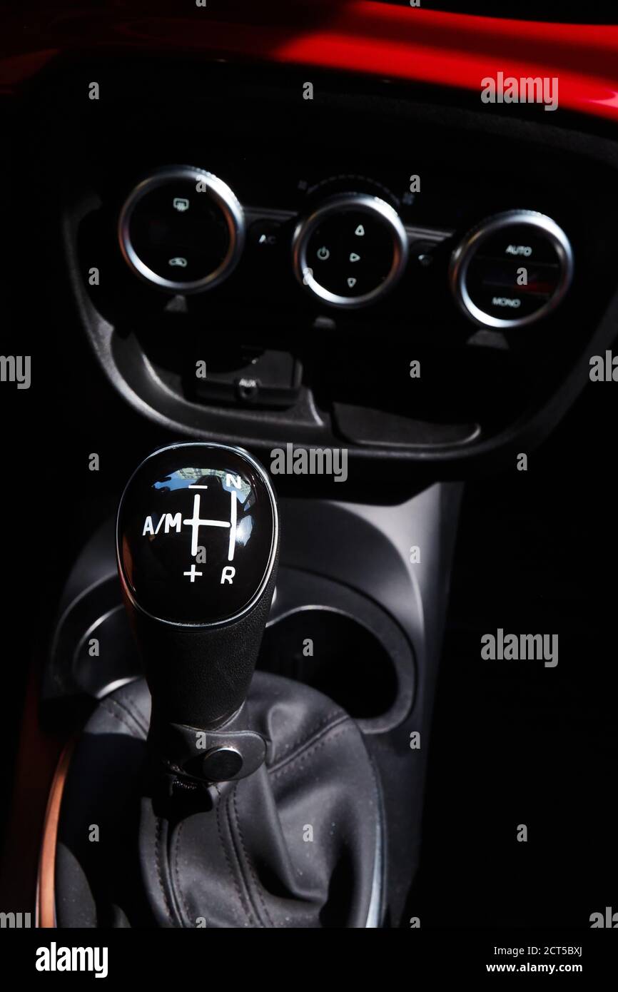 Modern Shift Gearbox speed concept. Shallow dof. Stock Photo