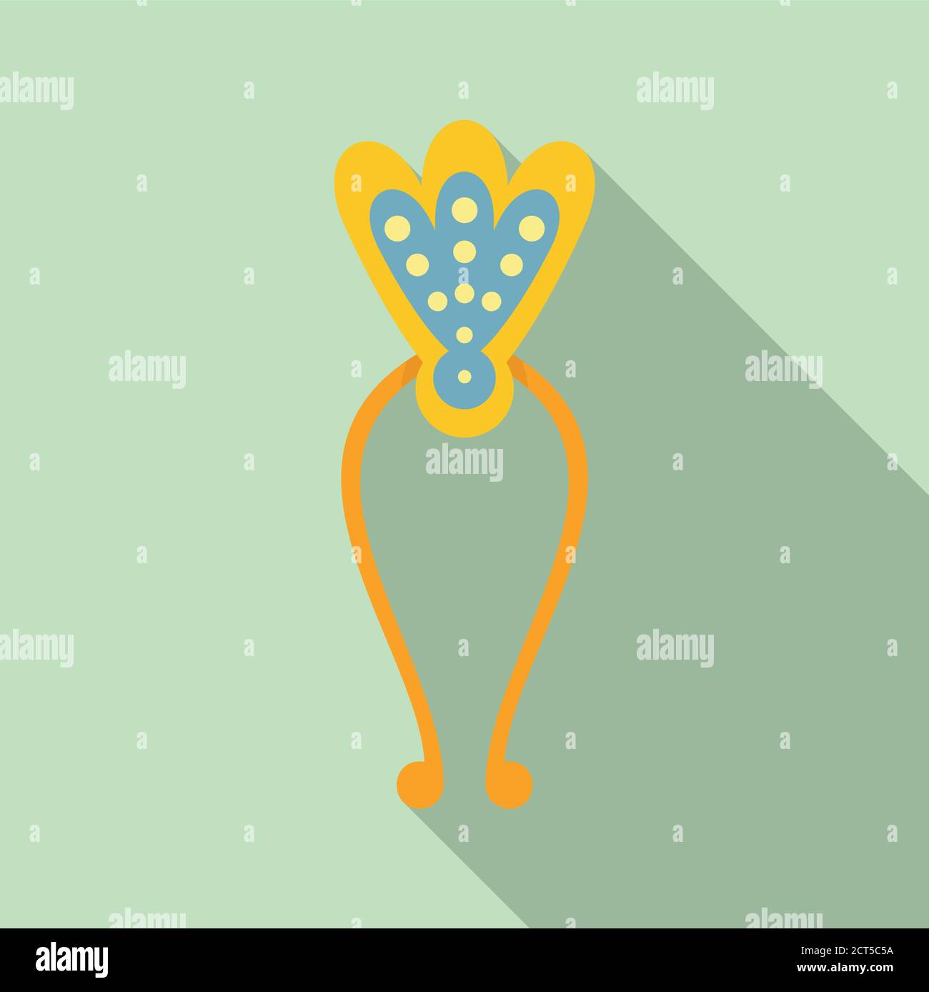 Barrette barber icon. Flat illustration of barrette barber vector icon for web design Stock Vector