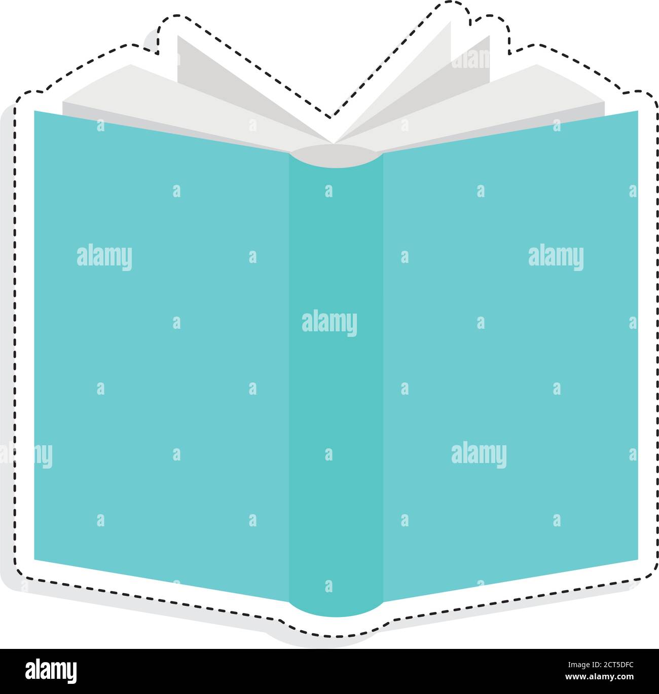 Isolated open book or notebook - vector illustration Stock Vector Image ...
