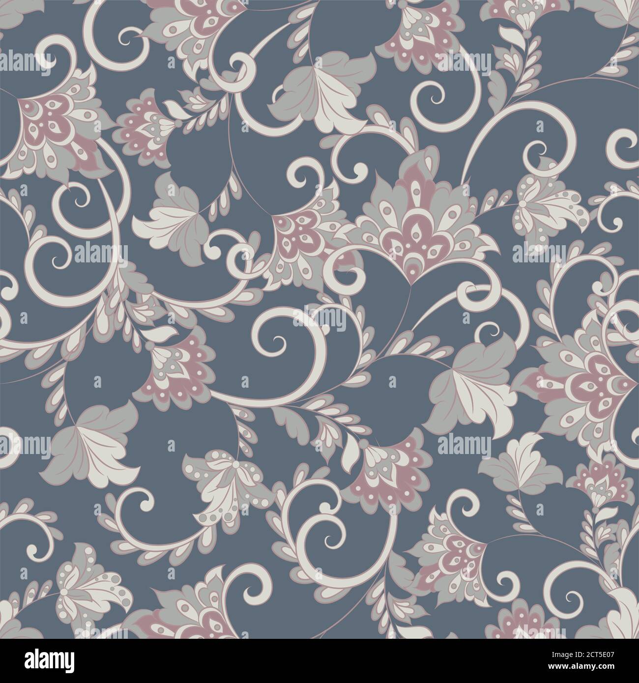 Vintage floral seamless pattern. Vector wallpaper Stock Vector Image ...