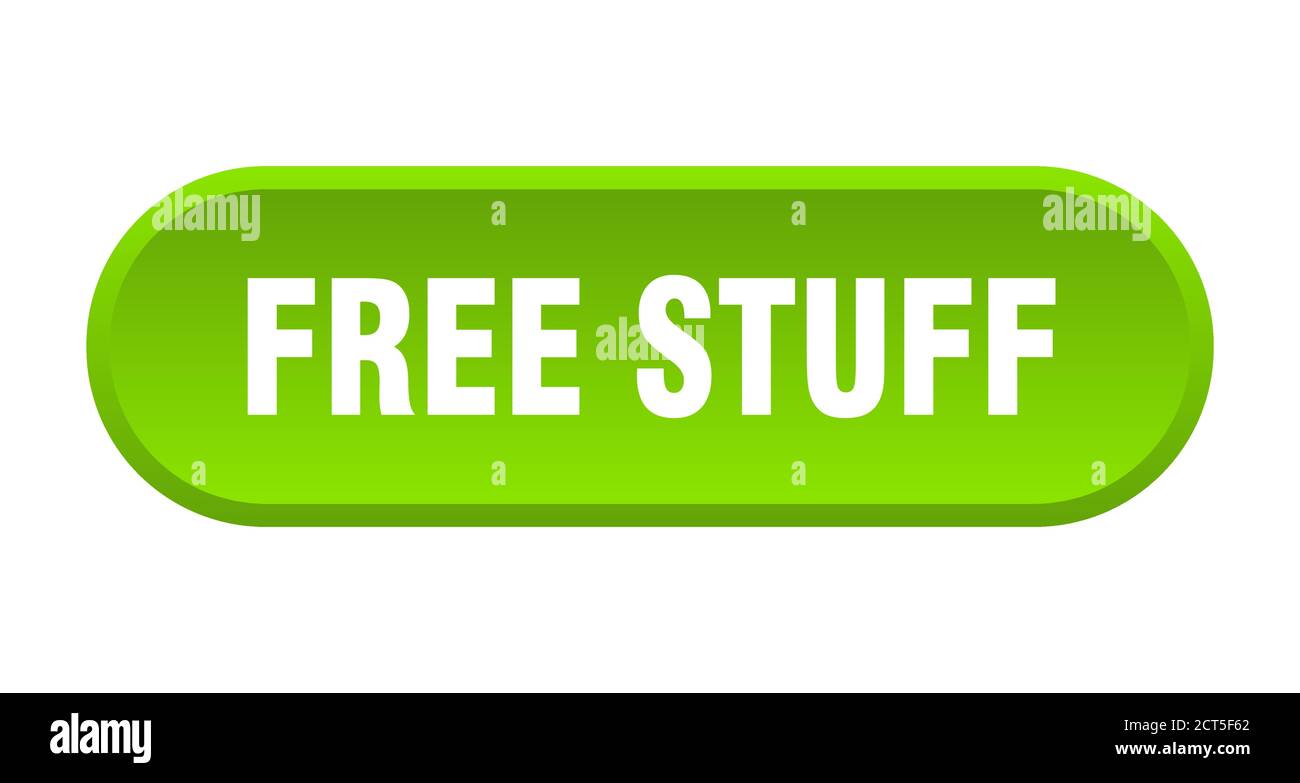 free stuff button. rounded sign isolated on white background Stock ...