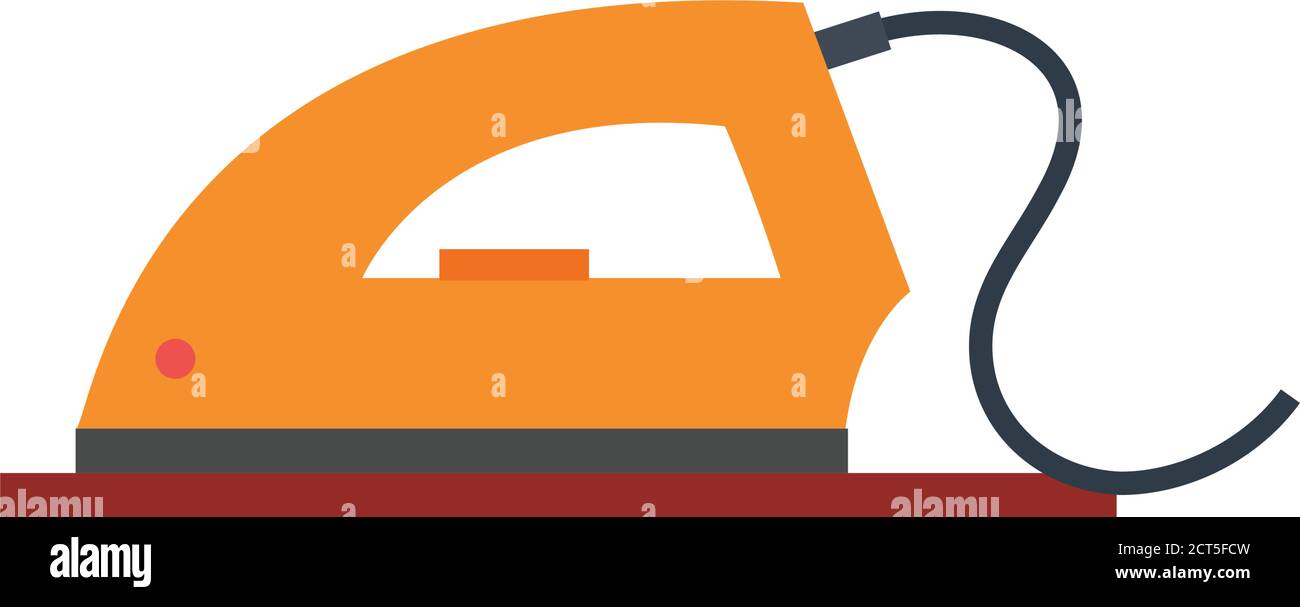 Isolated iron icon. Laundry equipment icon - Vector Stock Vector