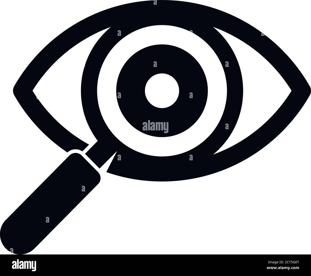 Search eye exploration icon. Simple illustration of search eye ...