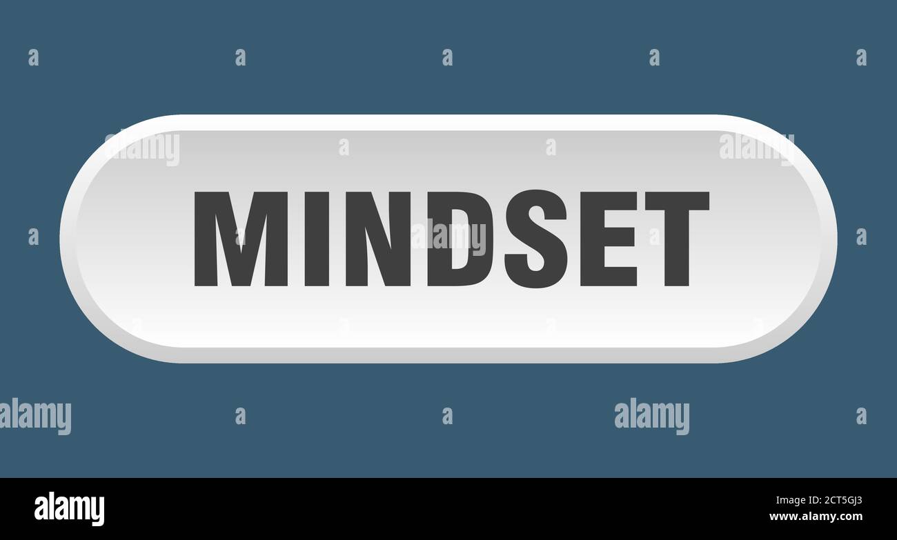 mindset button. rounded sign isolated on white background Stock Vector ...